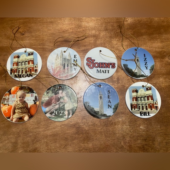 Custom Ceramic Ornaments - YOUR DESIGN - Picture 3 of 16